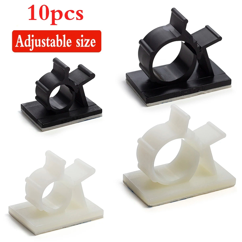 Cable Staple Clip - Adjustable Cable Organizer Self Adhesive Cable