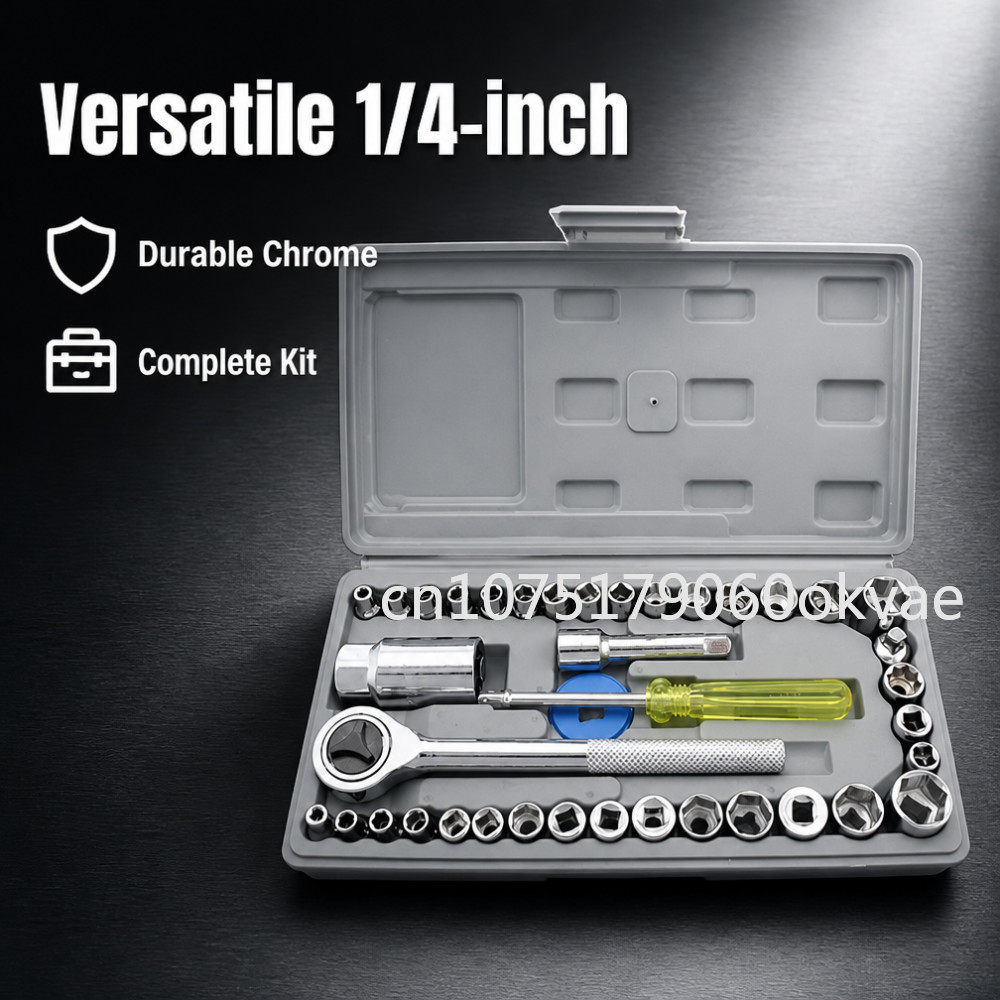 Home Improvement Tim Allen - 40pcs Socket Wrench Set 1/4 inch