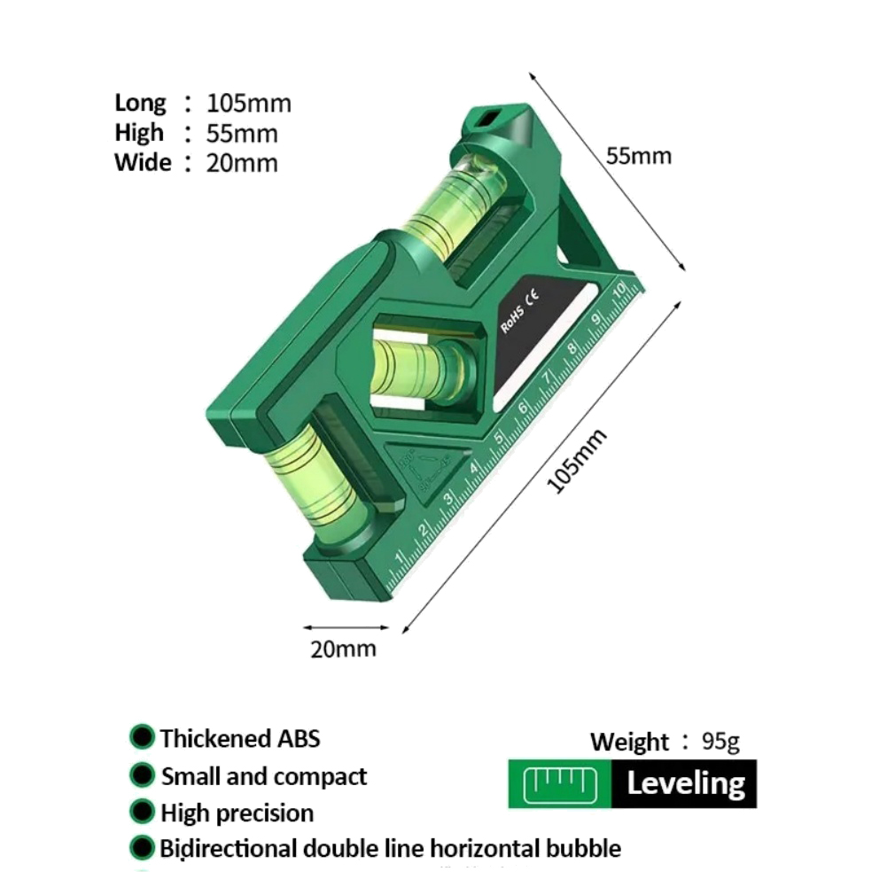 Home Improvement Jobs - Compact Magnetic Level with Three Independent
