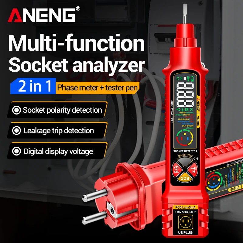 Circuit Breaker Finder - Socket Circuit Tester ANENG VD808 Digital