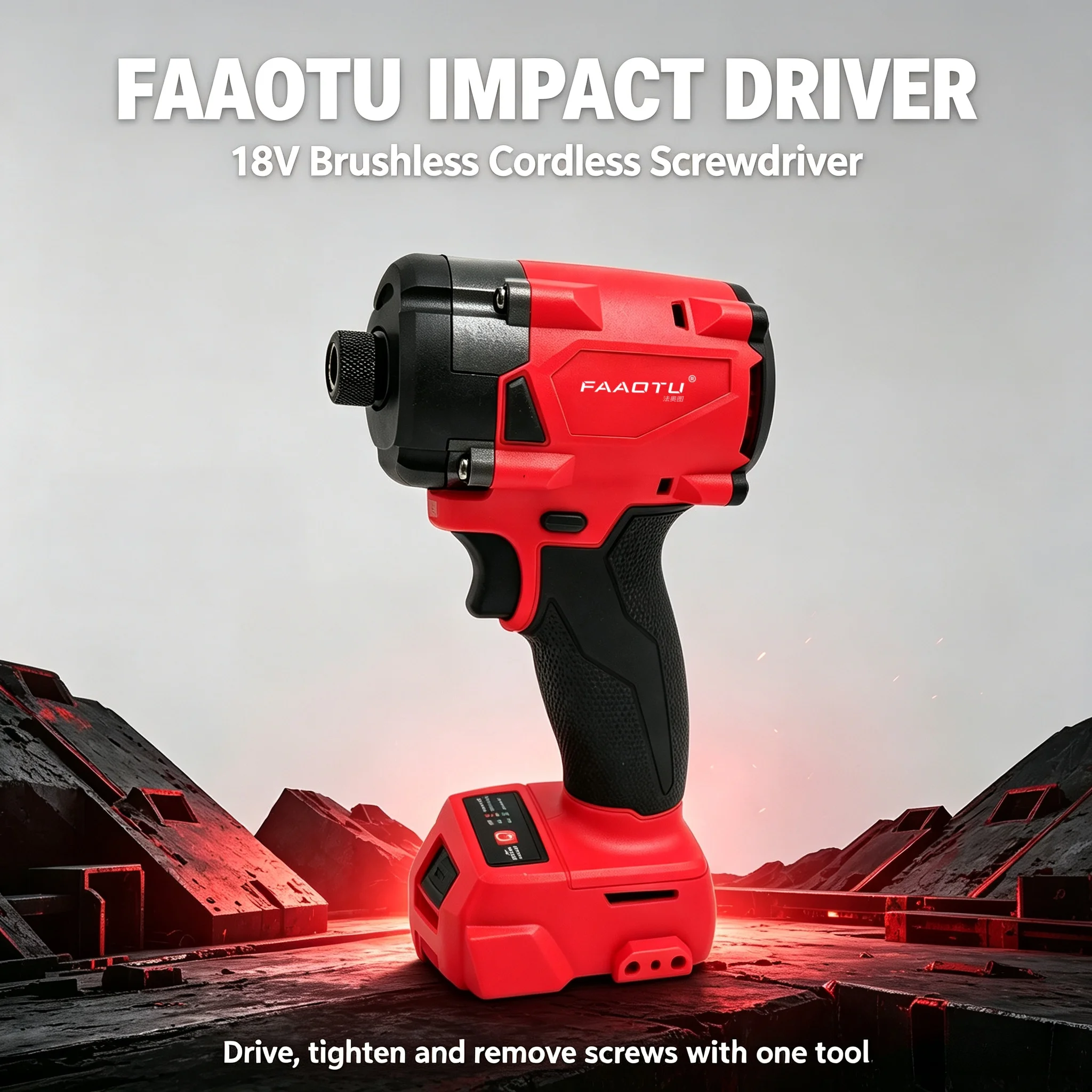 Home Improvement In Usa - FAAOTU 18V Cordless Electric Screwdriver, Powerful