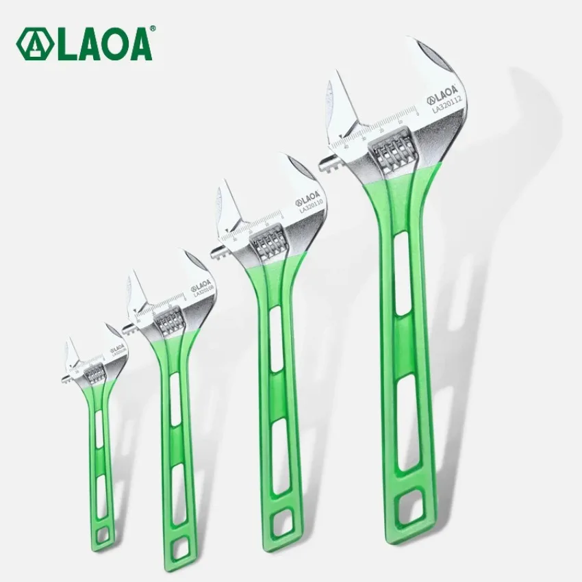 Pipe Wrench Adjustable - LAOA Large Opening Adjustable Wrench Light