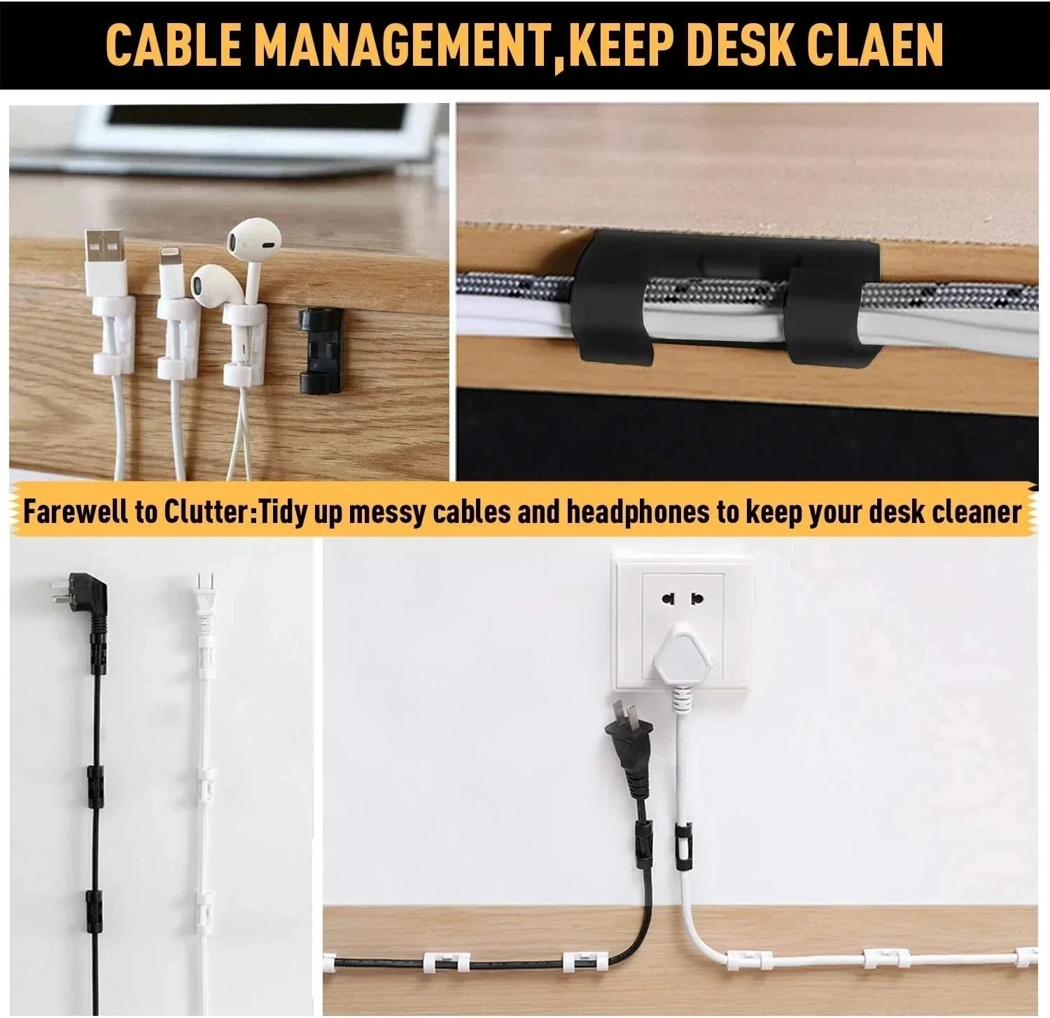 Cable Clips Organizer Drop Wir - đánh giá và giá Cable Staple Clip