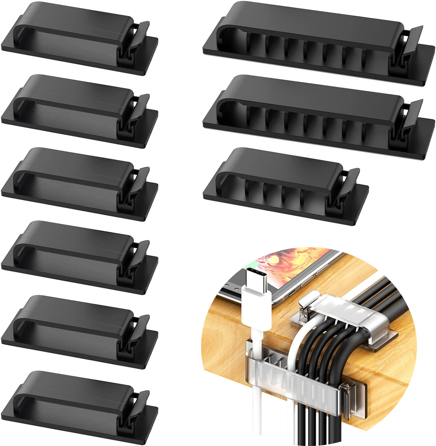 Cable Organizer Self Adhesive  - đánh giá và giá Cable Staple Clip