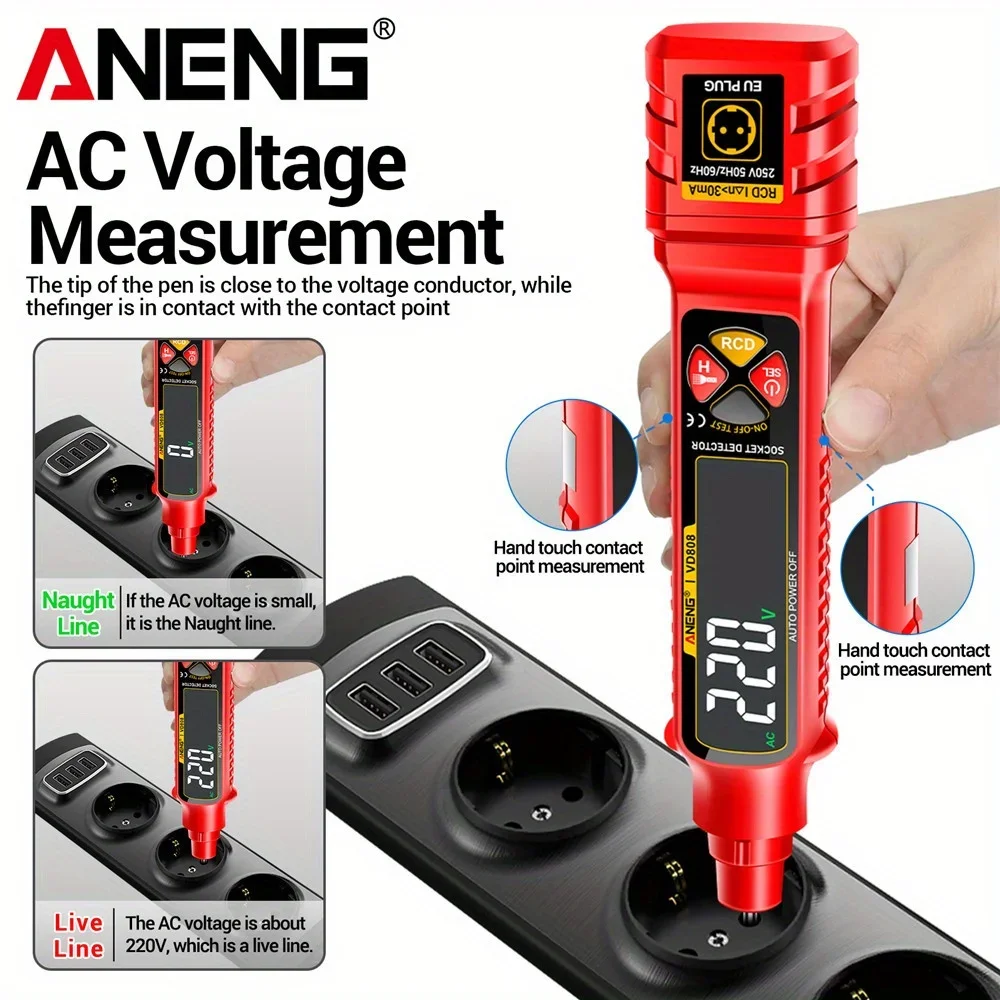 Socket Circuit Analyzer ANENG  - đánh giá và giá Circuit Breaker Finder