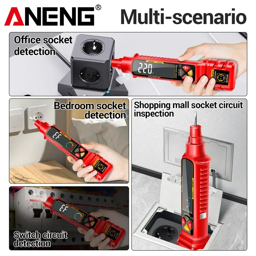 Socket Circuit Analyzer ANENG  - đánh giá và giá Circuit Breaker Finder