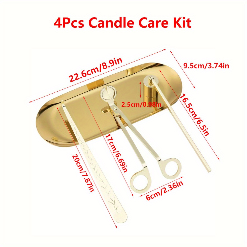 4pcs/set Luxury Candle Care Ki - đánh giá và giá Home Improvement Help