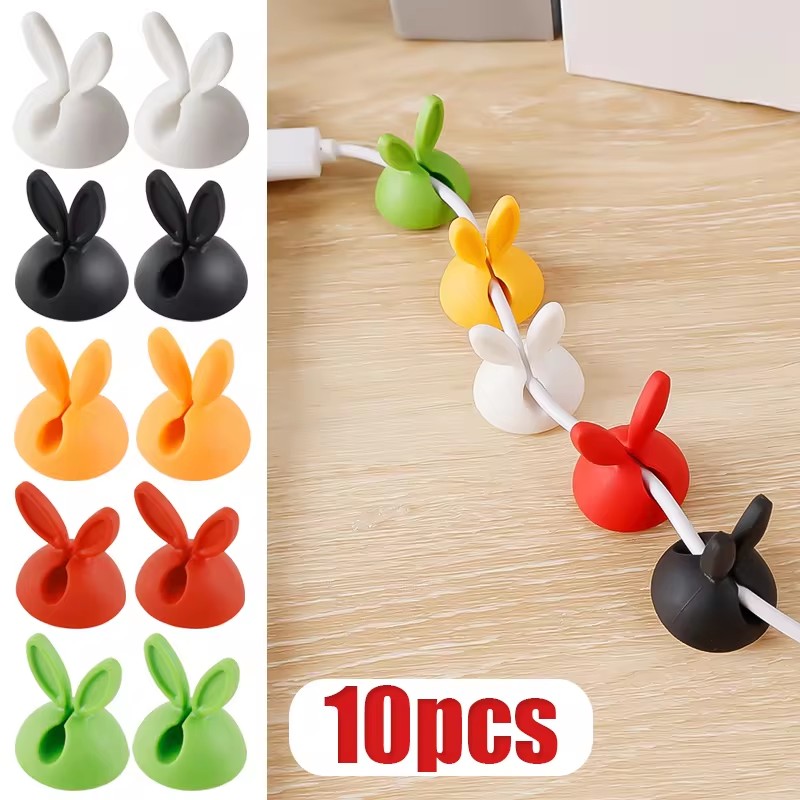Cute Rabbit Ear Cable Manager  - đánh giá và giá Cable Staple Clip