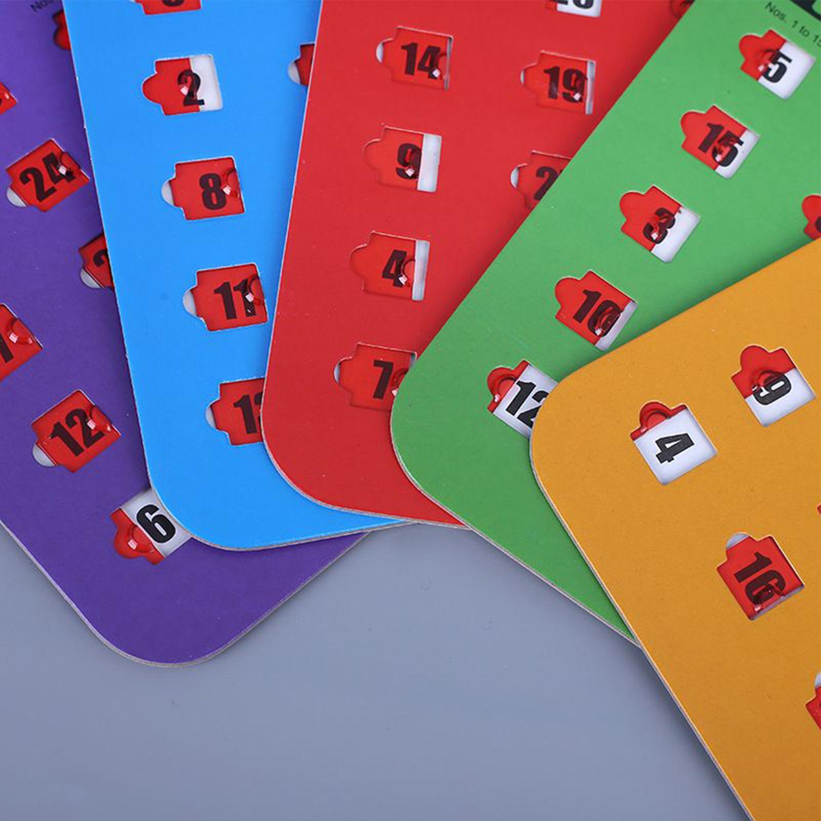 5pcs Sliding Bingo Game Cards  - đánh giá và giá Home Improvement Game