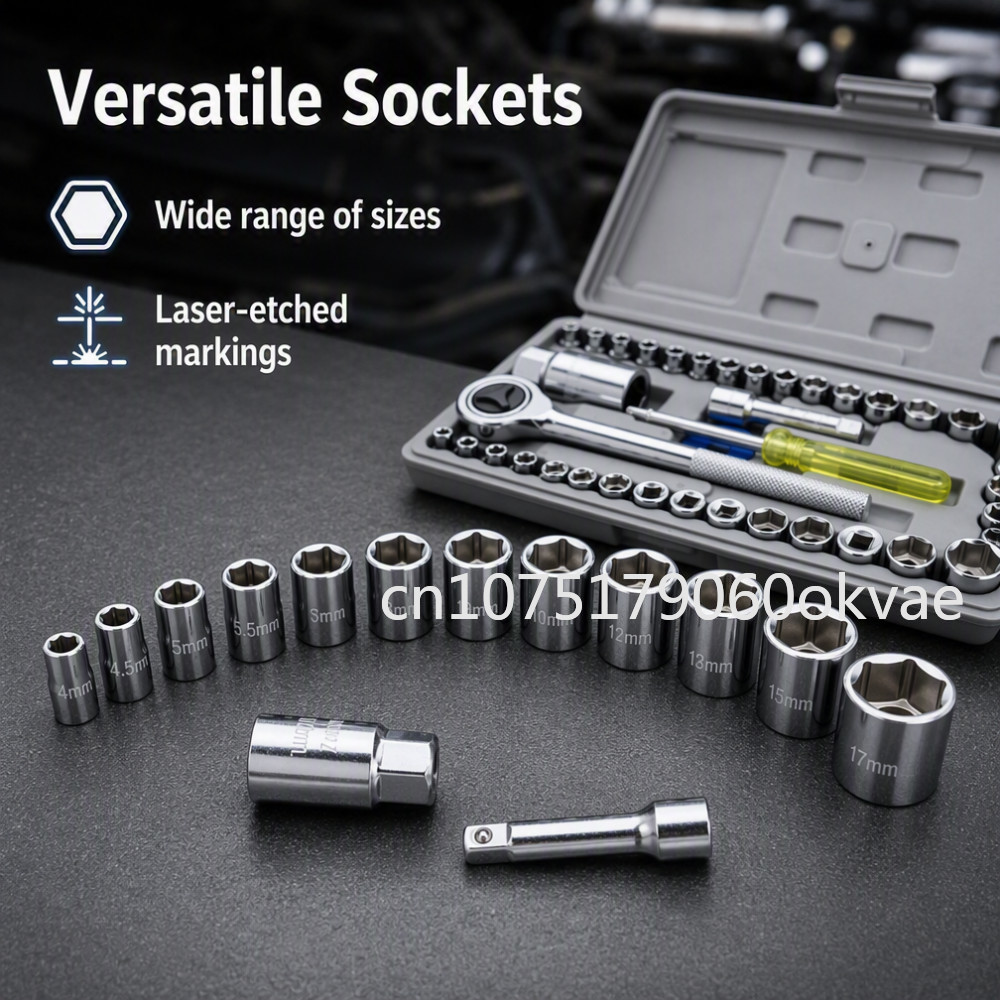 40pcs Socket Wrench Set 1/4 in - đánh giá và giá Home Improvement Tim Allen