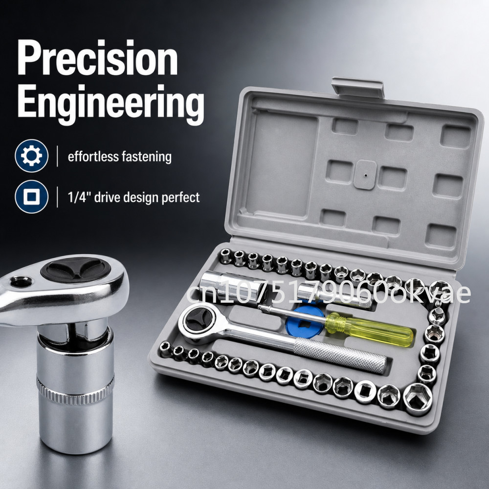 40pcs Socket Wrench Set 1/4 in - đánh giá và giá Home Improvement Tim Allen