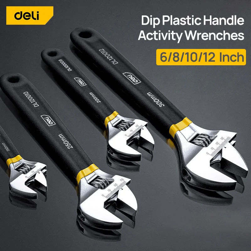 Deli Adjustable Wrench Car Bic - đánh giá và giá Pipe Wrench Adjustable