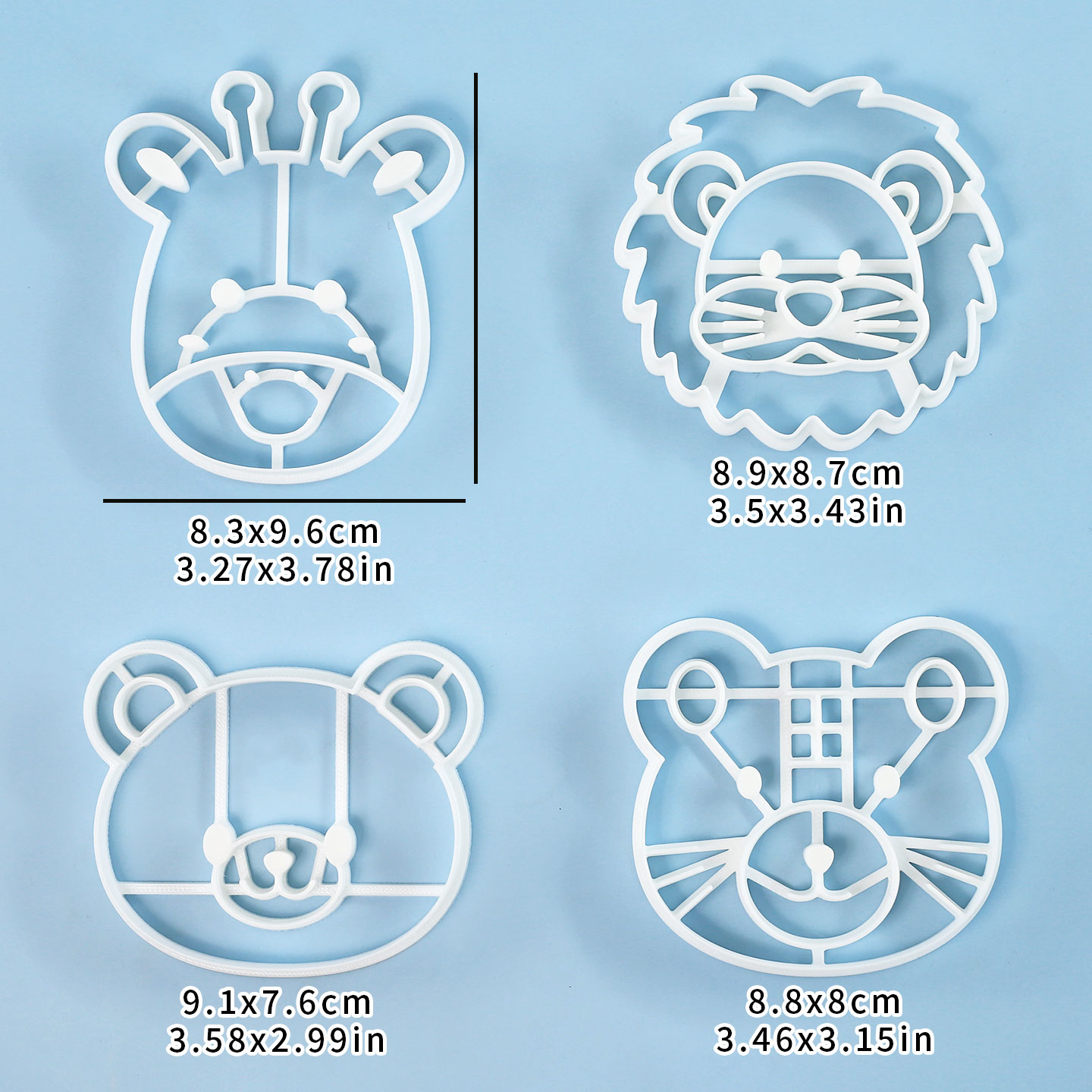 4 Pcs Animal Cookie Cutters Se - đánh giá và giá Home Improvement Help