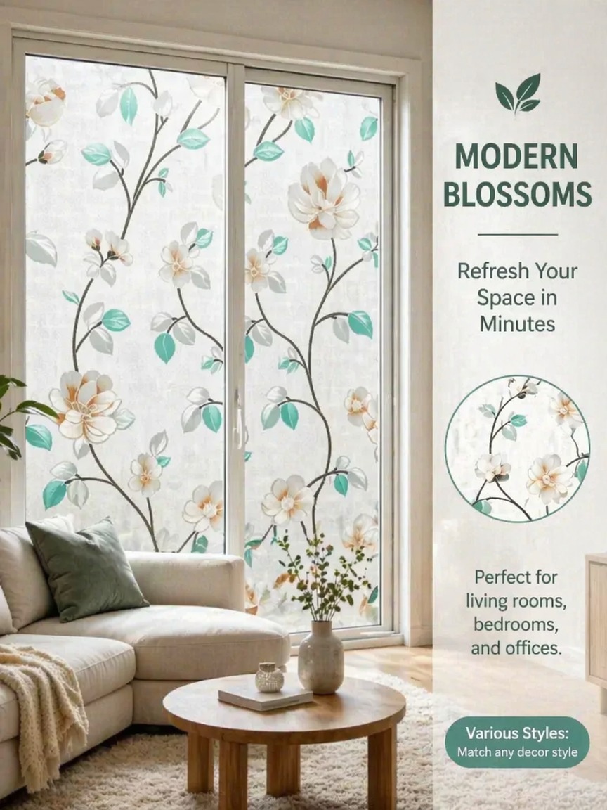 Embroidery Pattern Frosted Pri - đánh giá và giá Window Insulation Film