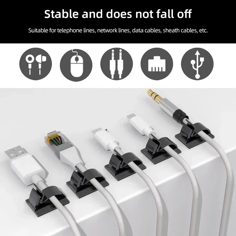Adhesive USB Cable Organizer C - đánh giá và giá Cable Staple Clip
